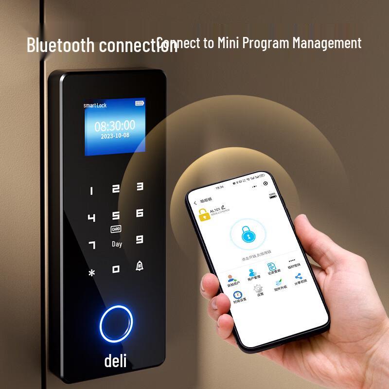 Deli Smart Glass Door Lock CN plug (adapter included)