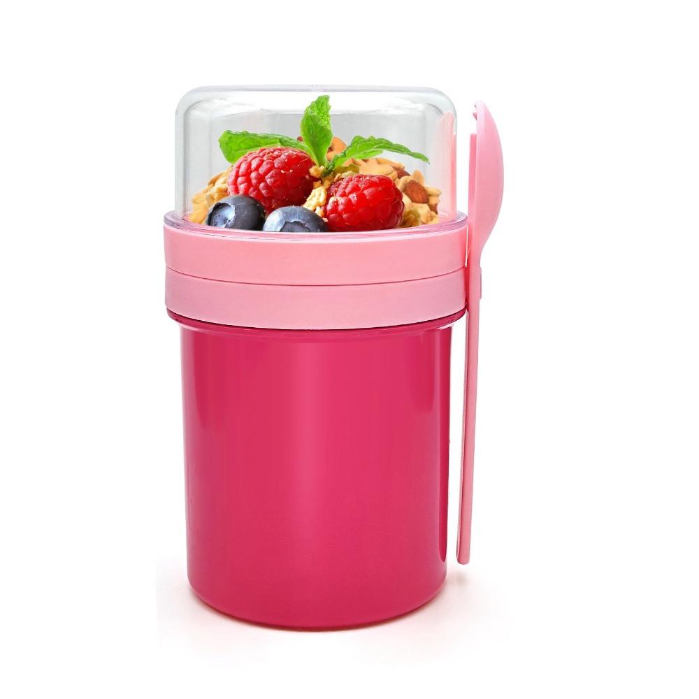 with Spoon Breakfast Cup Dressing Holder Yogurt Container Convenient Fruit Cup School