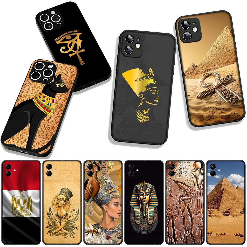 Egypt Nefertiti Anubis Ankh for Samsung Galaxy A25 A37 A57 A12 A14 A31 A41 A50 A51 A70 A71 A72 A21S A04 M15 Note 20 9 8 10 Case