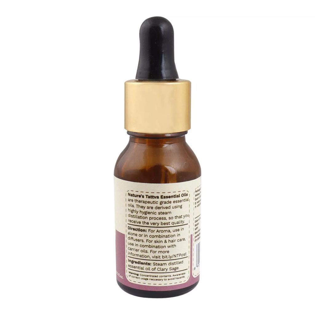 Essential Oil of Clary Sage (15 Ml), Clary Sage Essential Oil Nature's Tattva