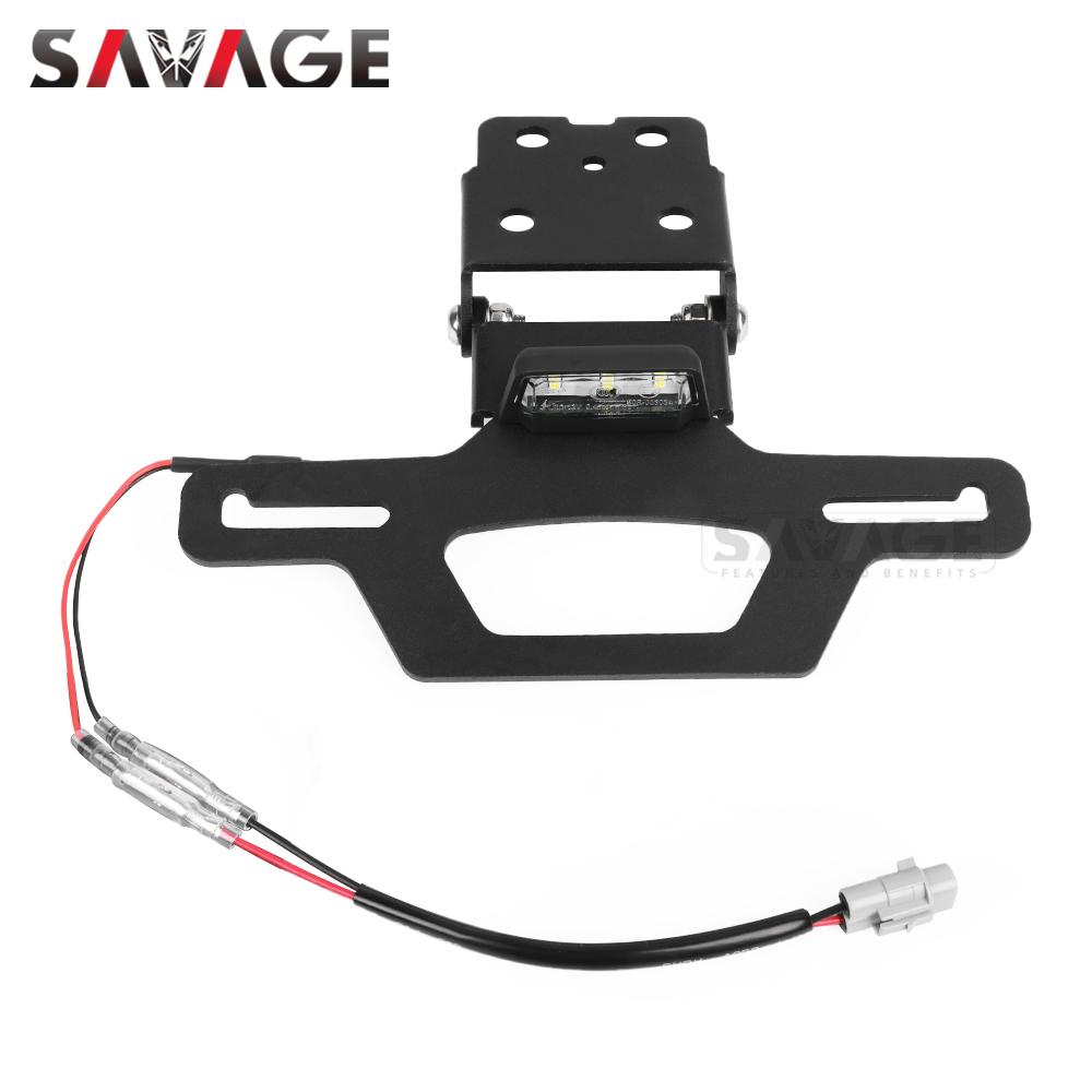 ZX-4R ZX-25R Rear License Plate Holder For KAWASAKI NINJA ZX4R ZX4RR ZX25RR Motorcycle Tail Tidy Fender Eliminator LED Light