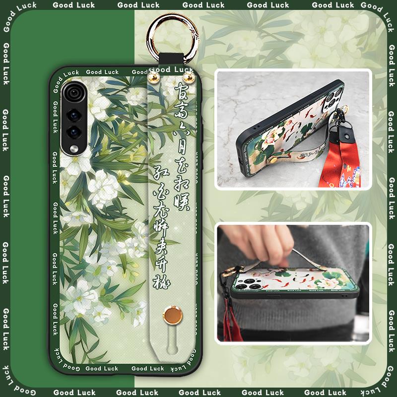 Водонепроницаемый чехол для телефона в китайском стиле для LG Velvet 4G/5G, ремешок на запястье, браслет, противоударный, пыленепроницаемый, кольцо-держатель для телефона