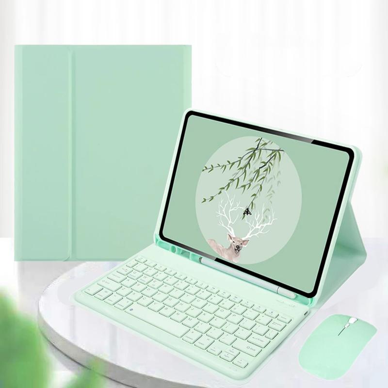 Клавиатура для iPad с чехлом для iPad 10, 9, 8, 7, 6, 5 поколения 10,9 дюйма 10,2 дюйма 9,7 дюйма Air 5 4 3 2 1 Pro 11 10,5 9,7, чехол-подставка