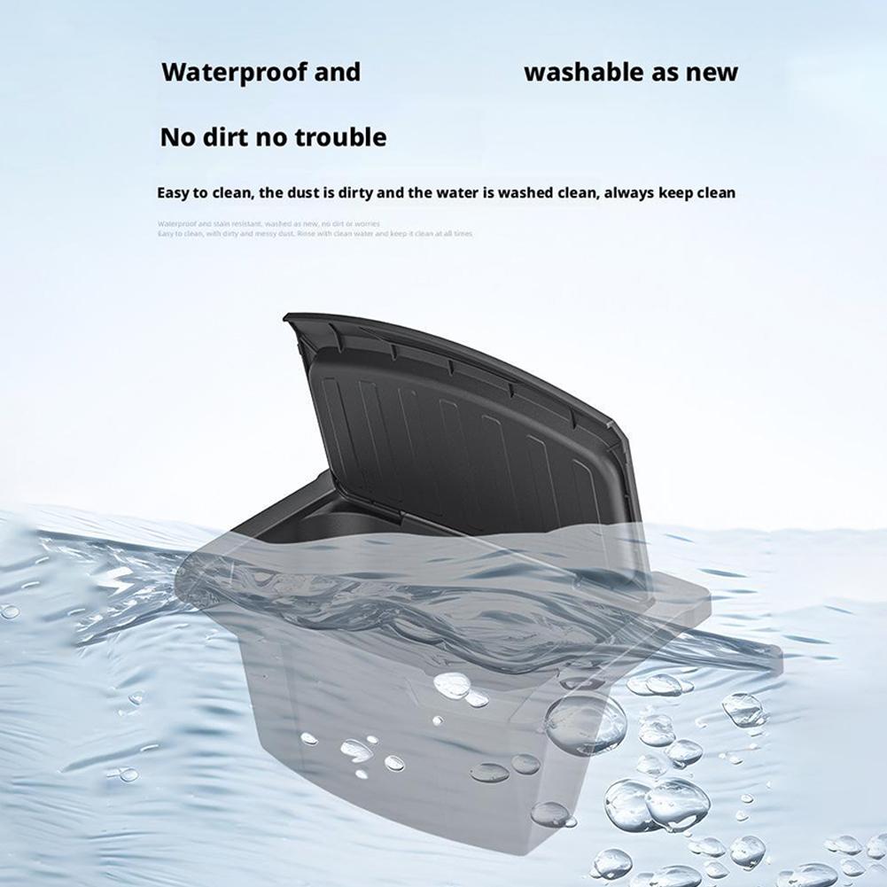 For Tesla Model Y Launch 2025 Juniper Car Armrest Rear Storage Box Tray Accessories Tidying TPE Black