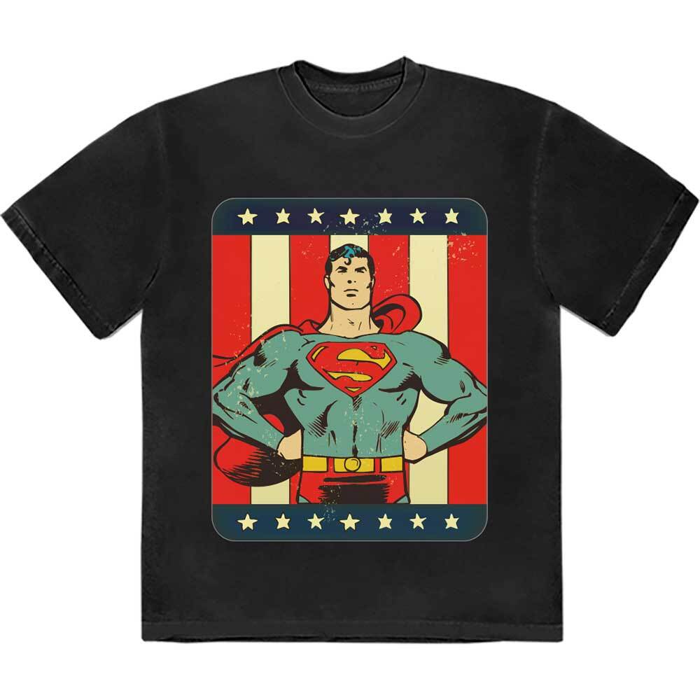 Dc Comics Unisex TShirt Superunisex Stripes (Medium)
