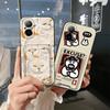 Durable Fashion Design Phone Case For Realme C67 4G/Realme12 Lite Card Slot Graffiti TPU Anti-dust Cartoon Card Sleeve