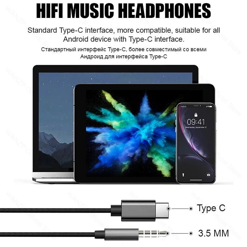 Оригинальные проводные наушники типа C для Samsung Galaxy S23 S21 S22 Ultra Plus 3,5 мм, наушники-вкладыши A54 A34 A53 A53, аксессуары