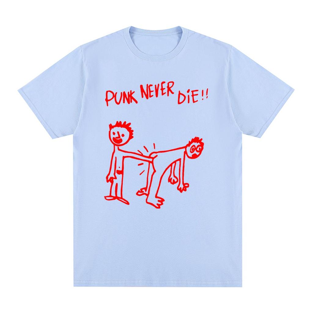 Punk Never Die Vintage T-shirt Cotton Men T shirt New Tee Tshirt Womens Tops