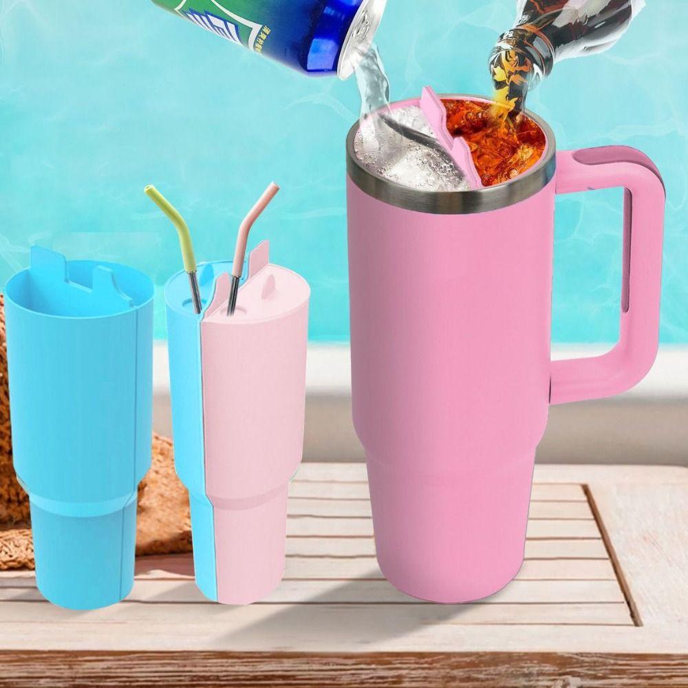 2 In 1 Insulated Mug Divider Double-Flavor Water Bottle Compartment Creative Water Cup Liner Drink