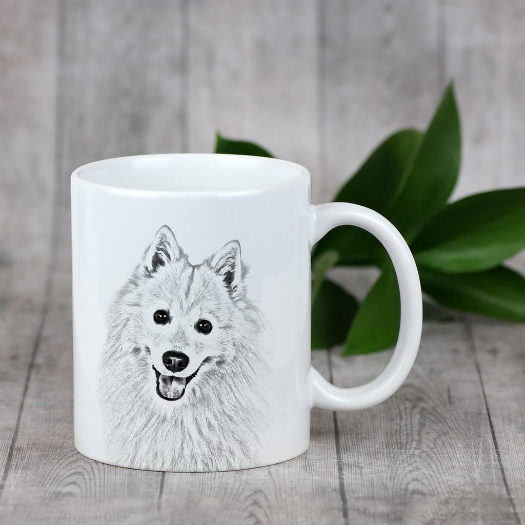 Japanese Spitz, Nihon Supittsu - cup with a dog, cute cup with graphics, a gift with your photo from the Art-Dog brand