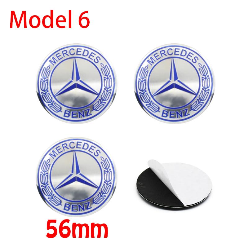 For Benz u104Pcs 56mm 60mm 65mm Car Wheel Stickers Center Hub Cap Car Emblem Badge Decal For Mercedes Benz AMG W204 W205 W210 W211 W212 W213