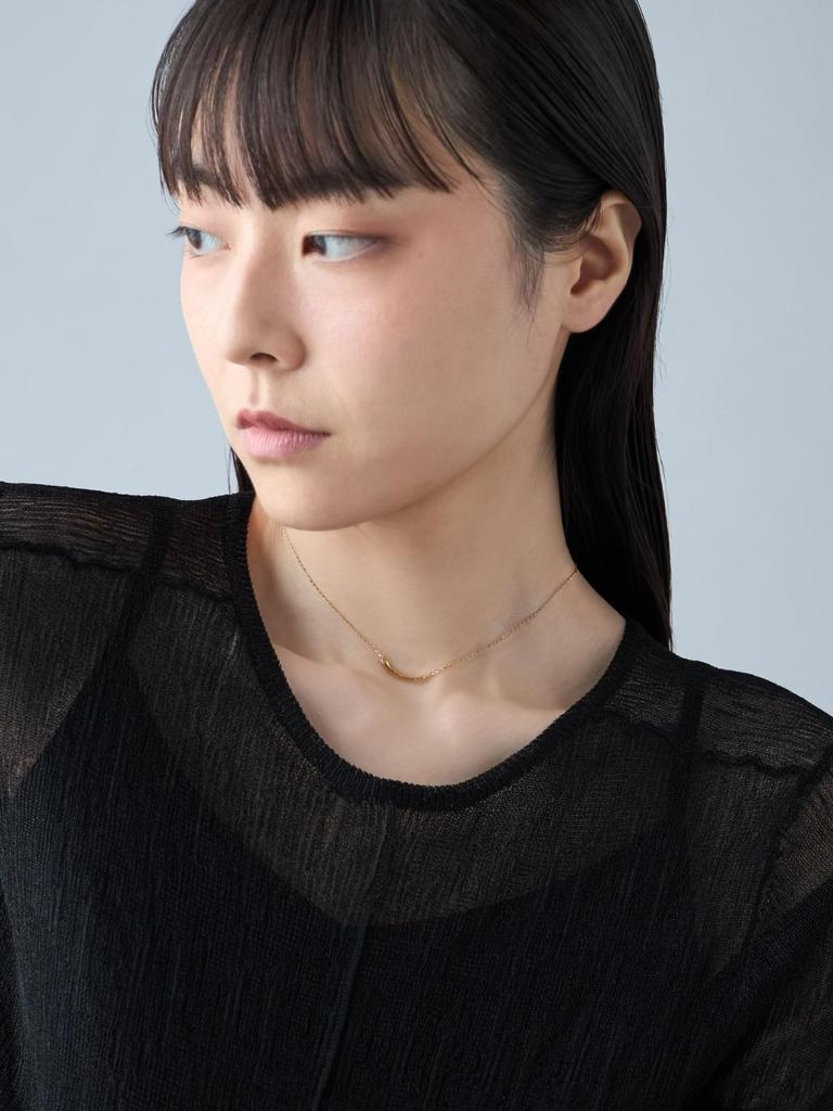 Минималистичное Желтое Ожерелье с Бесплатной Доставкой, Изгиб, 065302-065303, Золото,