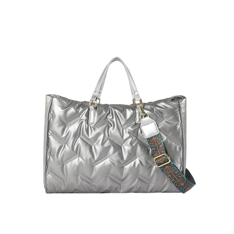 Модная сумка большой вместимости Женская новая универсальная портативная сумка-тоут через плечо для поездок на работу