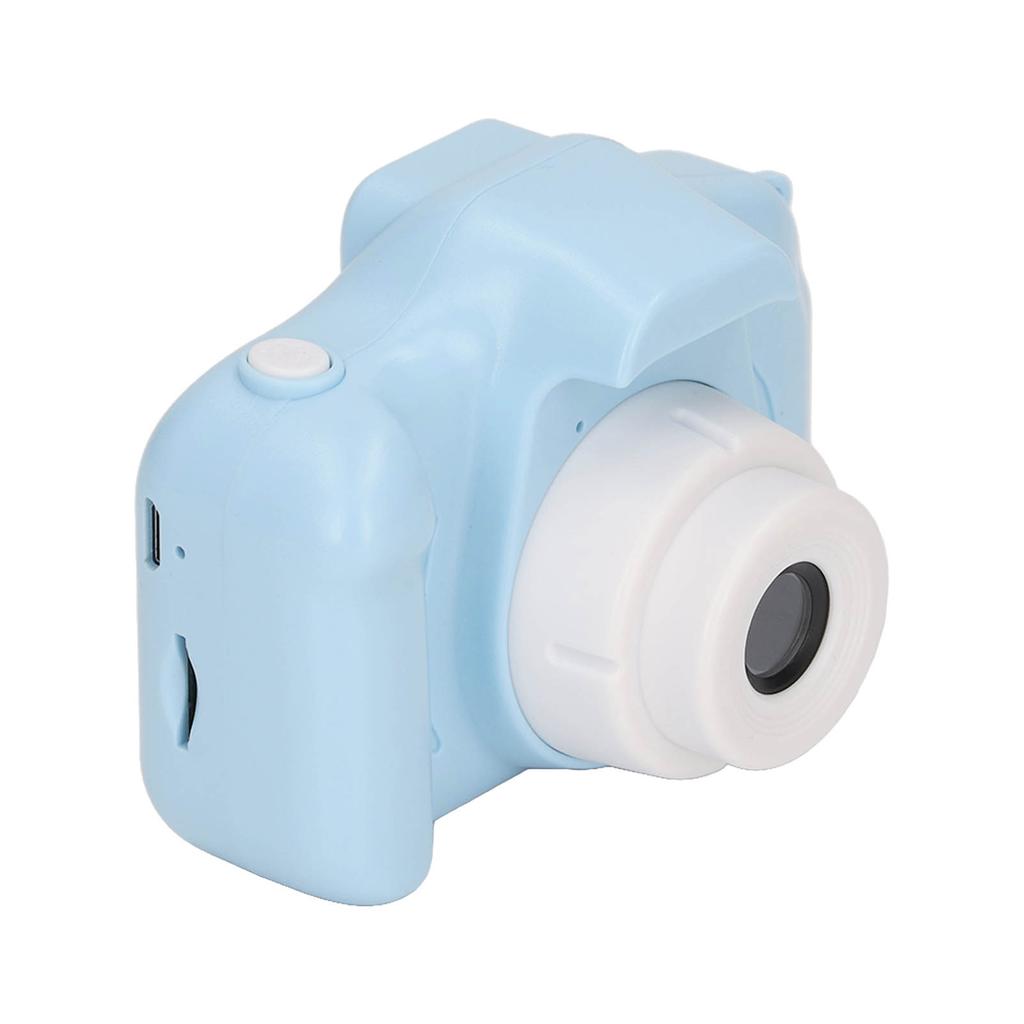 Детская камера 2.0-дюймовый IPS-экран, синяя, удобная ручка, округлый корпус, зарядка через USB, 400 мАч, детская камера