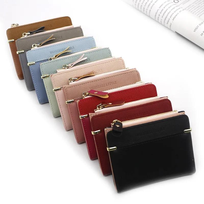 Women's Wallet Short Women Ultrathin Coin Purse Fashion Wallets for Woman Card Holder Small Ladies Hasp Mini Clutch for Girl