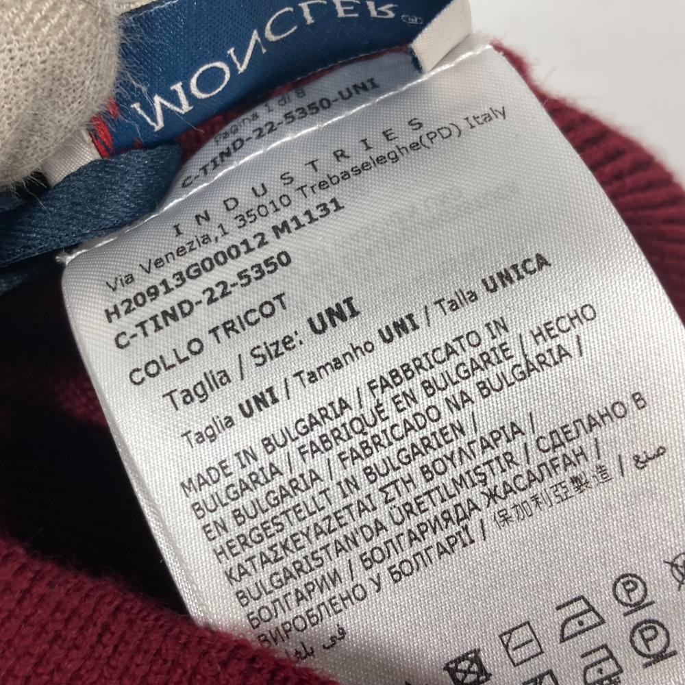 MONCLER Snood Accessories Scarf wool wine-red Unused