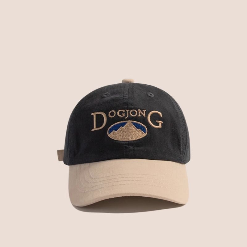 Spring Autumn Thin Kids Block Letter Embroidery Baseball Cap Stylish Boys Duckbill Hat