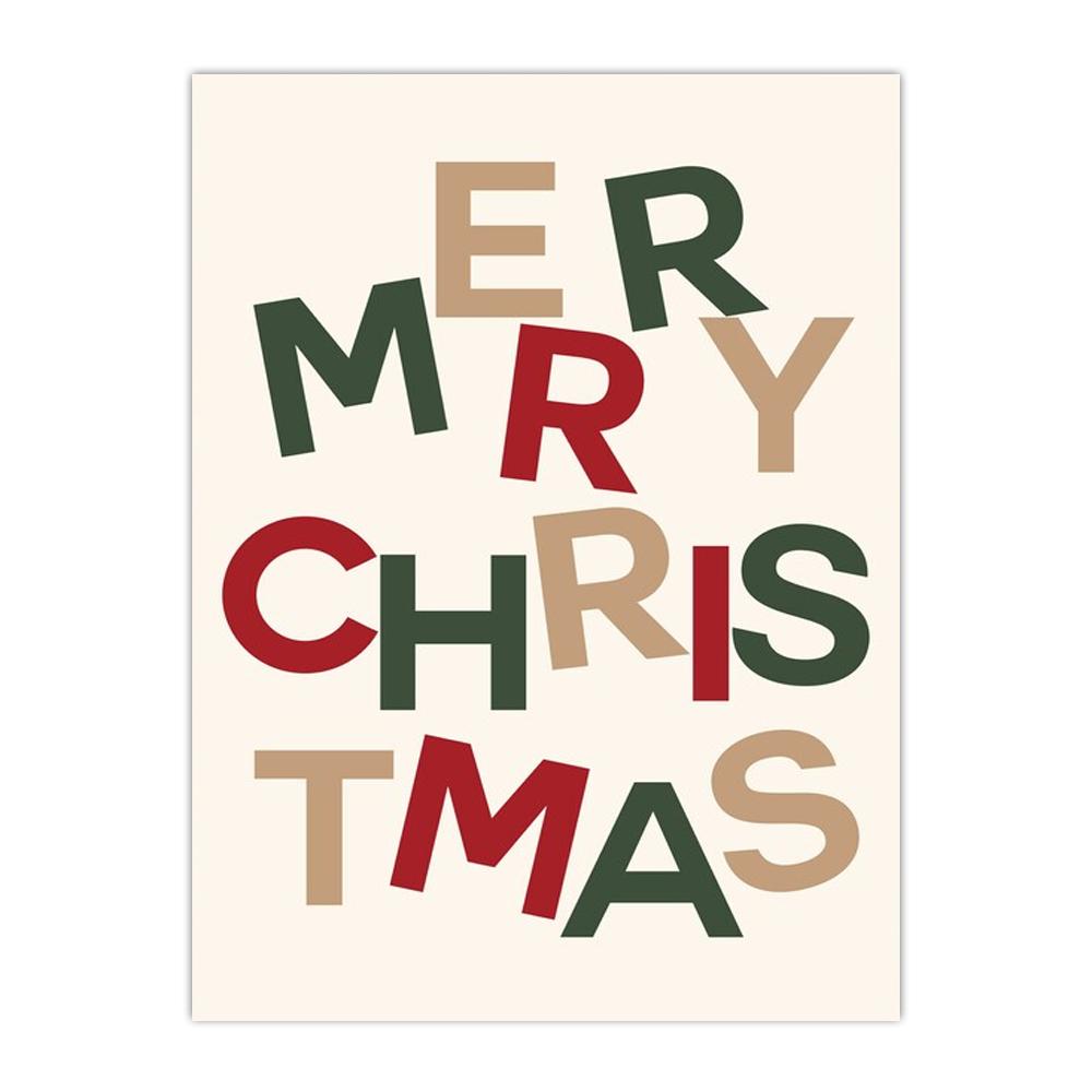 Christmas Tree Garland Bar Cheers Merry Poster Canvas Painting Nordic Wall Art Pictures and Prints Holiday Home Decor Frameless