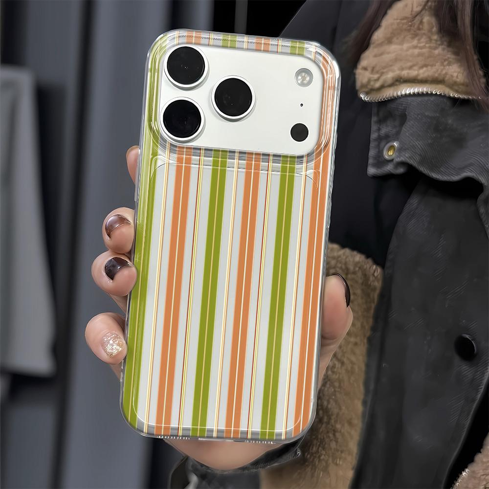 Американский ретро цветные полоски чехол для телефона для iPhone 17 Air 16 15 14 Pro 13 12 11 Pro Max 16 Plus противоударный силиконовый чехол