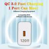 GaN зарядное устройство USB зарядное устройство Quick Charge 3.0 быстрая зарядка QC3.0 USB Type C кабель настенное зарядное устройство адаптер для iPhone Xiaomi Redmi