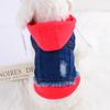 Pet Small Dog Puppy Dog Clothes Denim Sweater Pomeranian Teddy Spring Autumn Summer