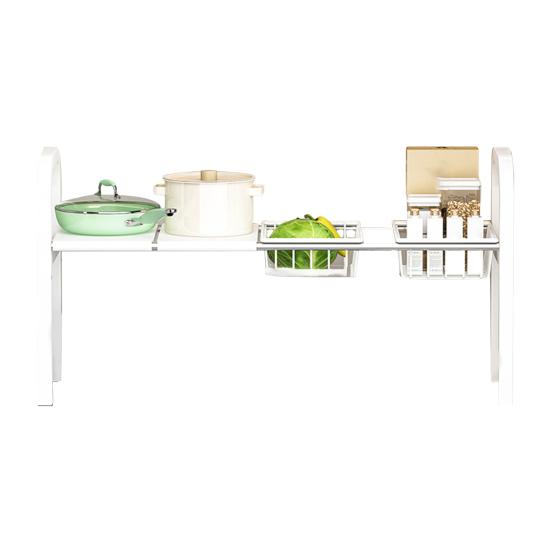 Выдвижная стойка для хранения вещей, устойчивая к коррозии, прочная, несущая, для ванной комнаты, под раковиной, расширяемая, из прочного металла