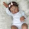 BZDOLL Realistic 50cm Soft Silicone Asleep Reborn Baby Doll With 3D-pating Skin and Visible Veins, Alive 20inch Newborn Bebe Birthday Gift For Girl