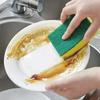 1-60PCS Kitchen Sponges Dual-Sided Scrub Pads Super Absorbent Dish Towel Scratch Resistant Scrubbing Sponge Highly Absorbent
