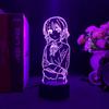 Аниме Хитори Гото фигурки 3d ночник акриловый цветной свет настольные предметы интерьера подарок Yamada Ryo