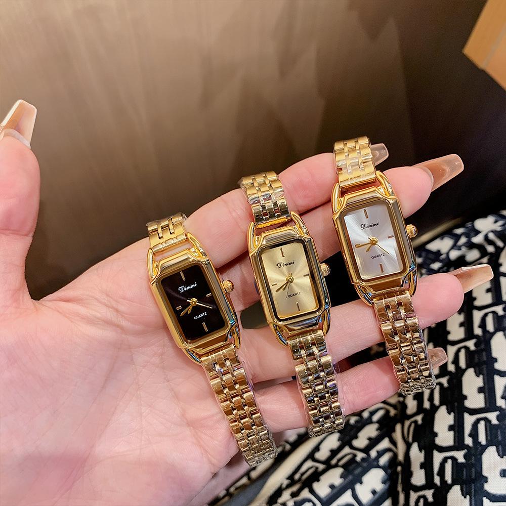 Модные темпераментные часы со стальным ремешком для ежедневных поездок на работу, кварцевые часы, женские простые часы с двумя стрелками