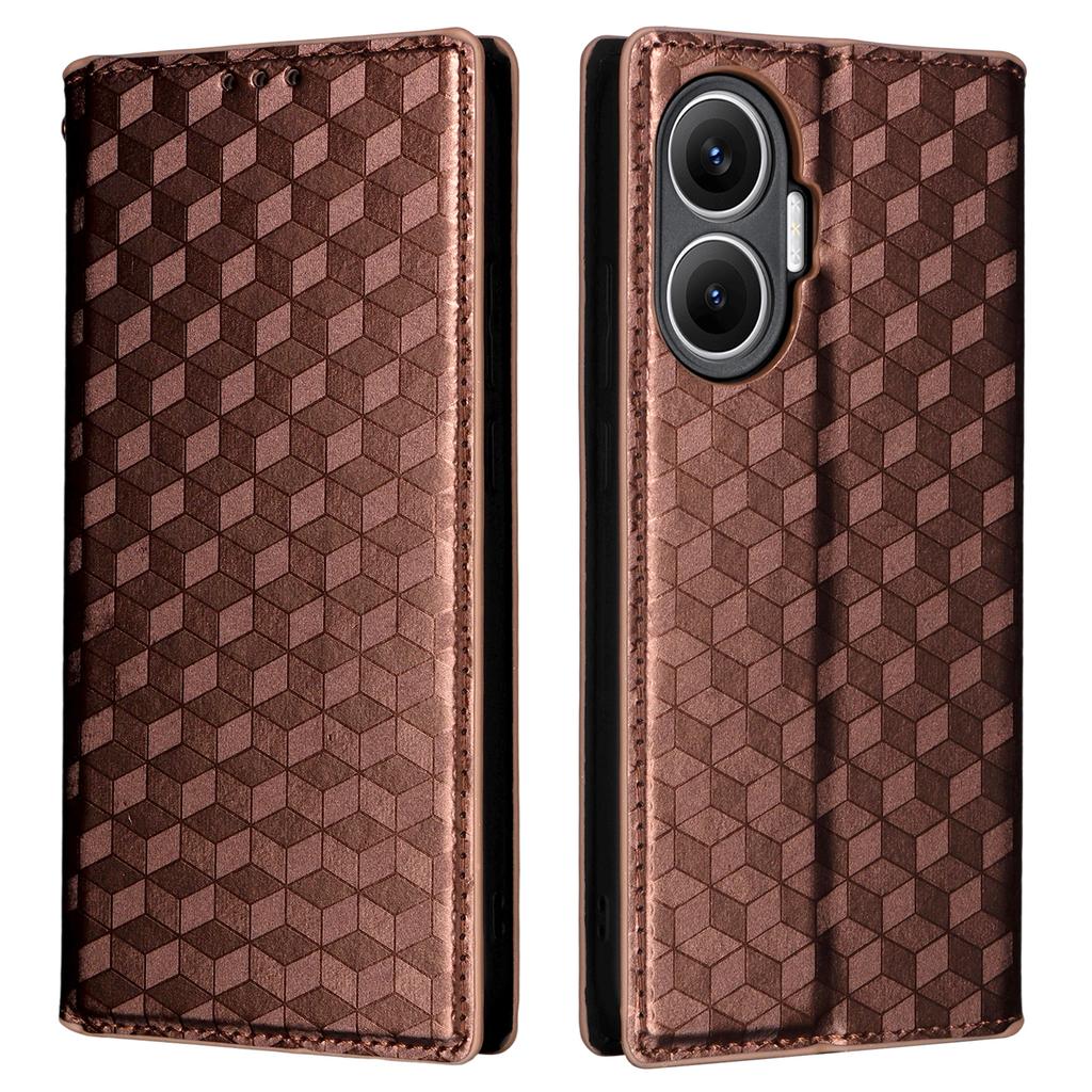 For Xiaomi Redmi Turbo 4 Pro 5G Case Wallet Rhombus Imprinted Leather Phone Cover