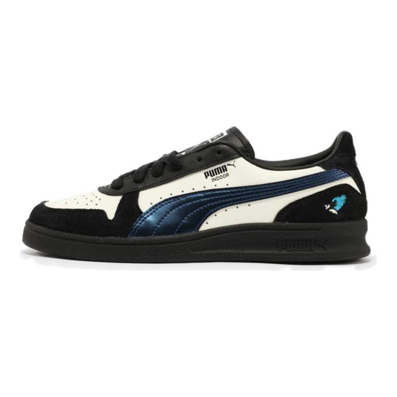 Puma Palermo Birdy Удобные Модные Тонкая Подошва Прочные Низкие Скейтбордические Кроссовки Унисекс Скейтбордические Кроссовки Белый Черный 399869-01