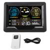 Digital Weather Thermometer Weather Wireless Temperature Humidity Monitor with Electric Sunup