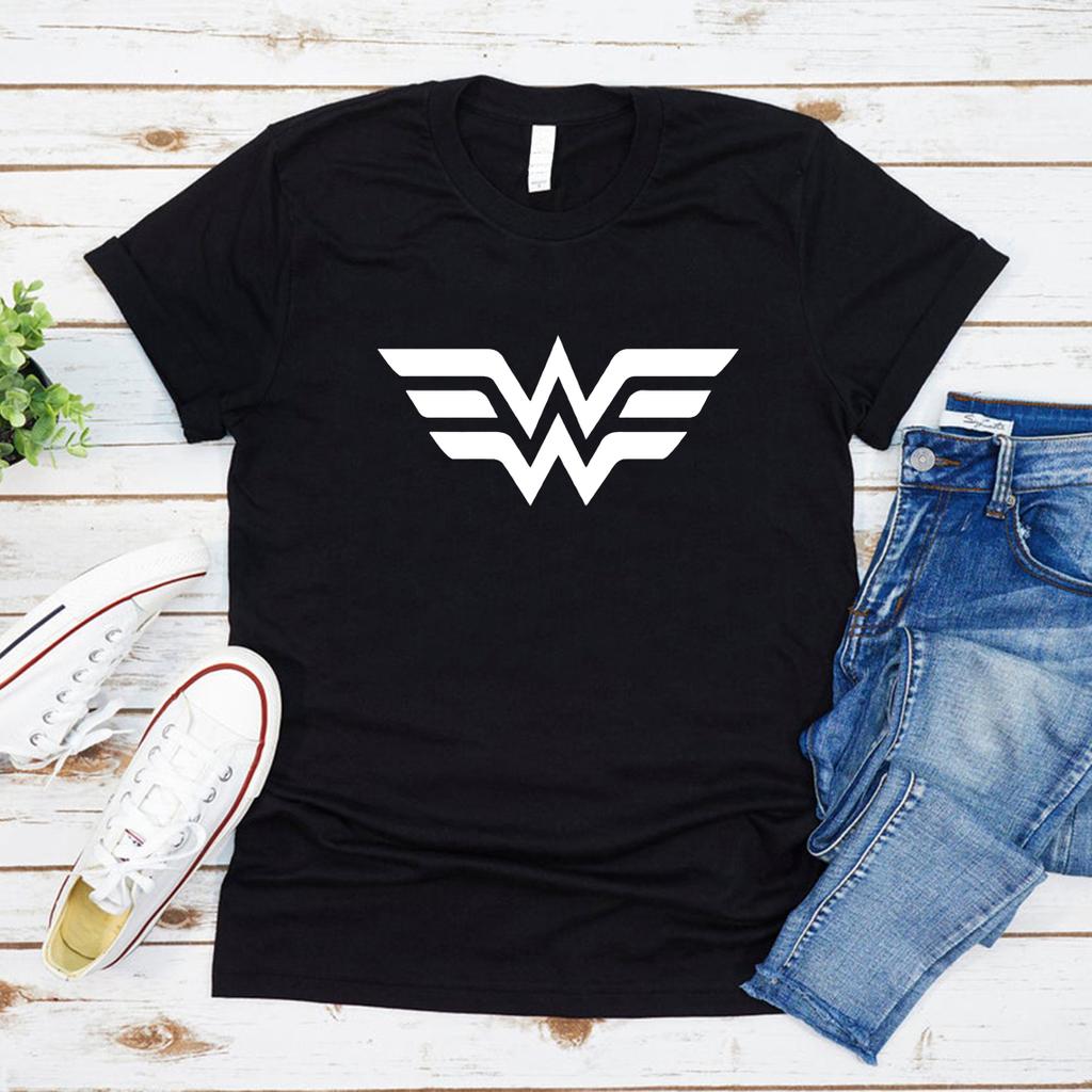 Wonder Female T-shirt Women Warrior T Shirts Superhero Tee Women Power Shirts Mothers Day Gift Casual Tees Tops