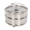 Пароварка из нержавеющей стали 304, 2-ярусная, штабелируемая, посуда для приготовления пищи с крышкой для кухни