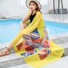 Spring/Summer New Women'S Silk Scarf 125 * 195cm Simulated Silk Twill Square Scarf Fashion Printed Large Square Scarf Professional Scarf