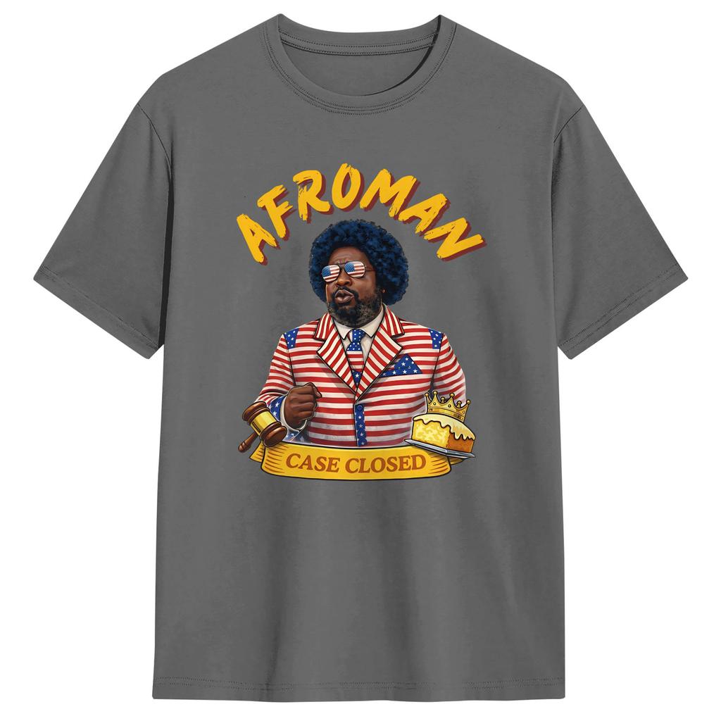 Mens Afroman Case Closed Funny T Shirt 100 Cotton Clothing Vintage Short Sleeve O Neck Tee Shirt 6XL TShirt