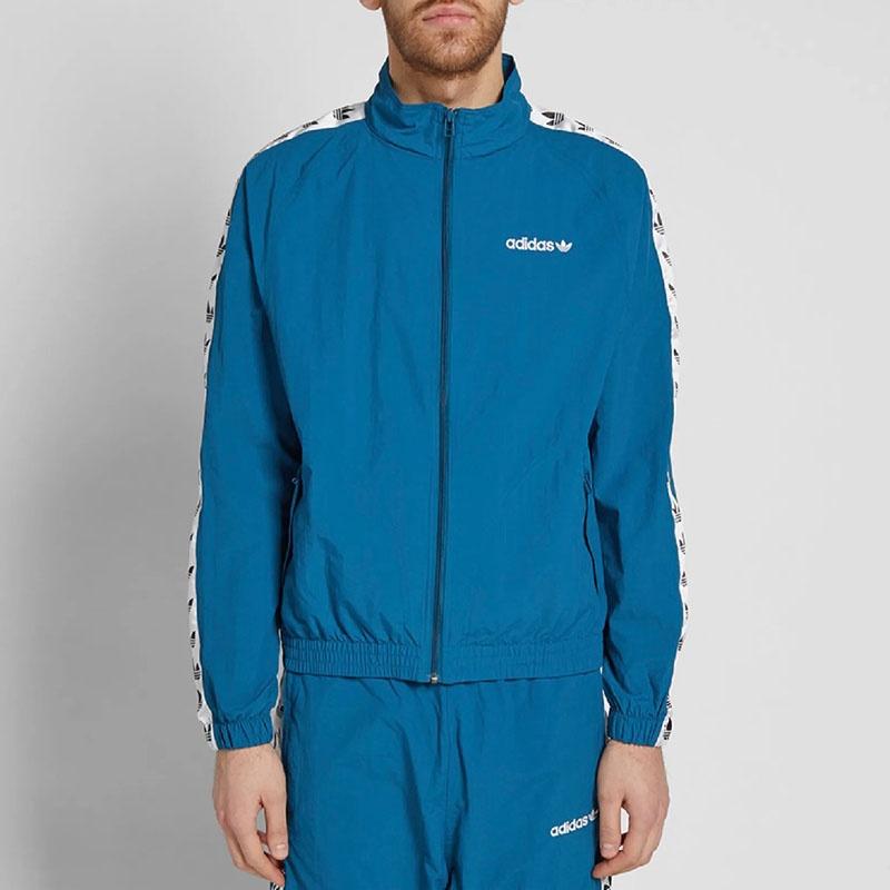 adidas Originals Vintage Track Jacket With Taped Side Stripe 'Blue' Men's CE4827