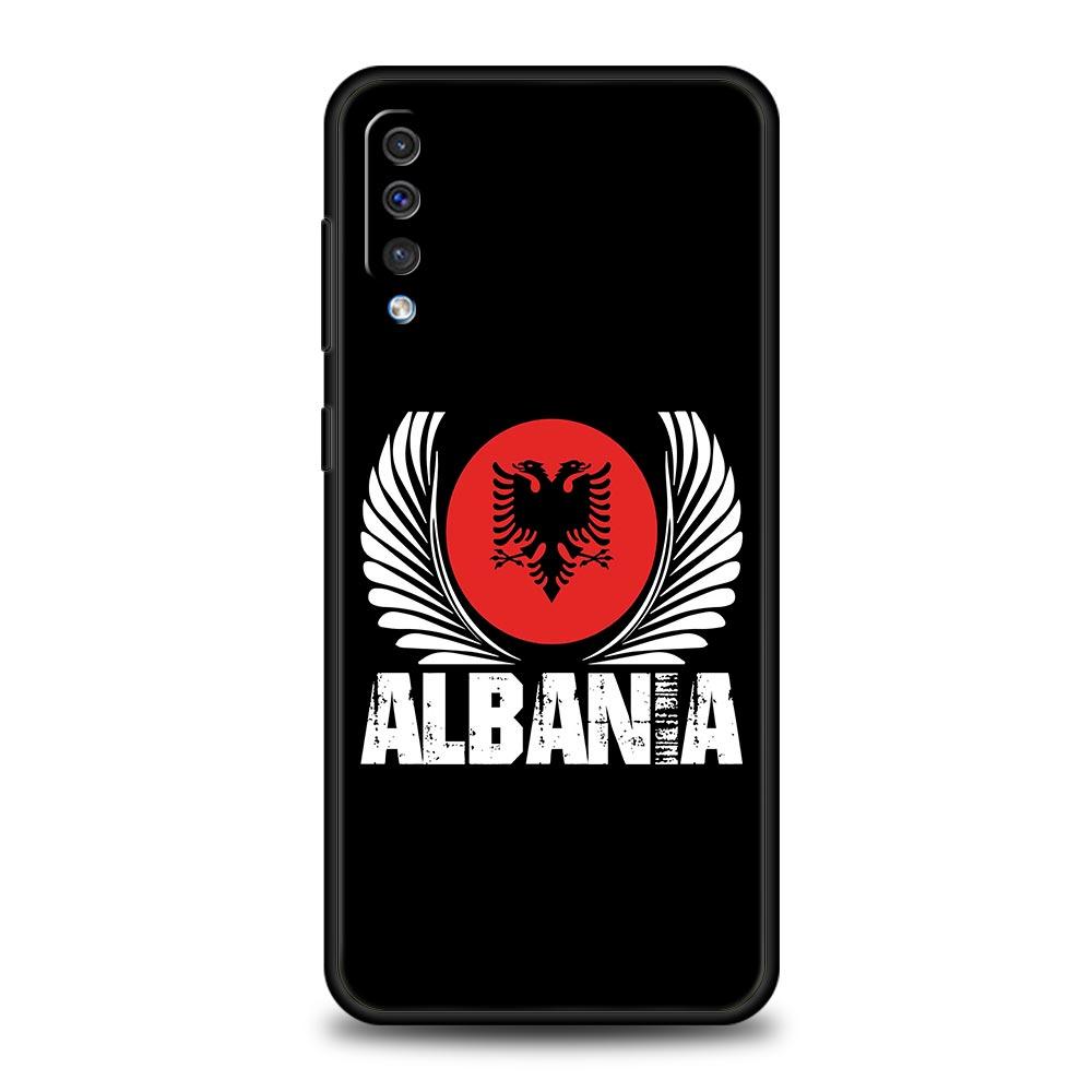 Чехол для телефона с флагом Албании для Samsung A52 A14 A50 A70 A10 A30 A40 A20S A20E A02S A12 A22 A34 A42 A32 5G A54 A04s