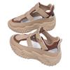 2025 New Hole Shoes Women's Summer Roman Sandals Fashionable Versatile Breathable Hollow Platform Casual Dad Shoes