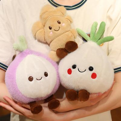 Имитация Чеснок Лук Имбирь Кукла Милая Овощная Плюшевая Игрушка Кукла Настольные Маленькие Украшения Кукла