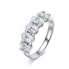 KNOBSPIN D VVS1 4*6mm Oval Moissanite Rings for Women Fine Jewelry Engagement Wedding Eternity Bands with GRA s925 Slive Ring