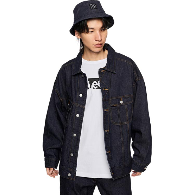 Lee Denim Jackets Men's Washed Lapel Moderate Straight Fit LMT0062446VG00F898L00