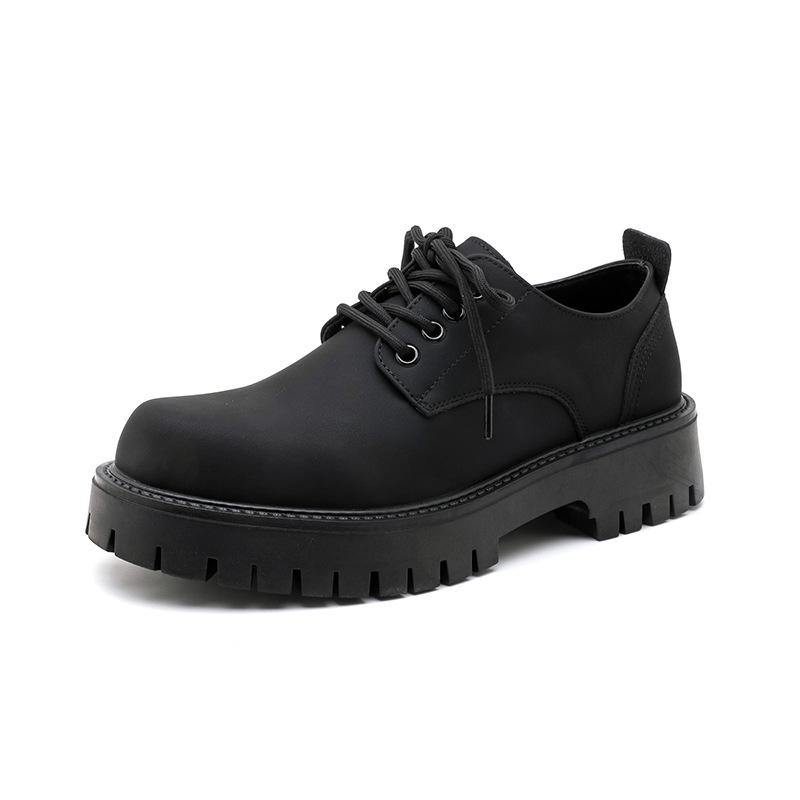 Весной и летом новые британские кожаные туфли повседневная обувь усиливает модный тренд на поездки на работу парижские туфли дерби на платформе 3135-R