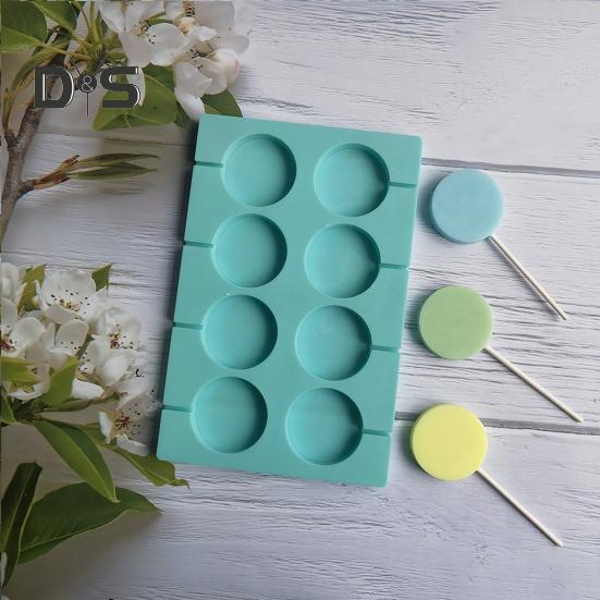 Форма для леденцов с антипригарным покрытием, домашний силикон, 8 полостей, круглая форма, кухонные аксессуары