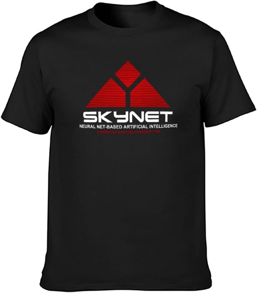 Men's T Shirts Popular Details About Terminator Skynet Logo Black