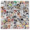 120 штук наклеек на периферию в стиле аниме One Piece для украшения экрана мобильного телефона - водонепроницаемые наклейки