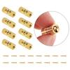 8 Pcs 8mm Invisible Brass Barrel Furniture Hinges, Fit for DIY Jewelry Box Hand Craft with 16 Pcs Screws,8 Mm High-speed Steel Drill