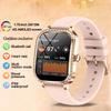 Fashion New Women Smart Watch AMOLED Curved Screen IP68 Waterproof Voice Bluetooth Call Heart Rate Blood Pressure Monitor Health Smartwatch