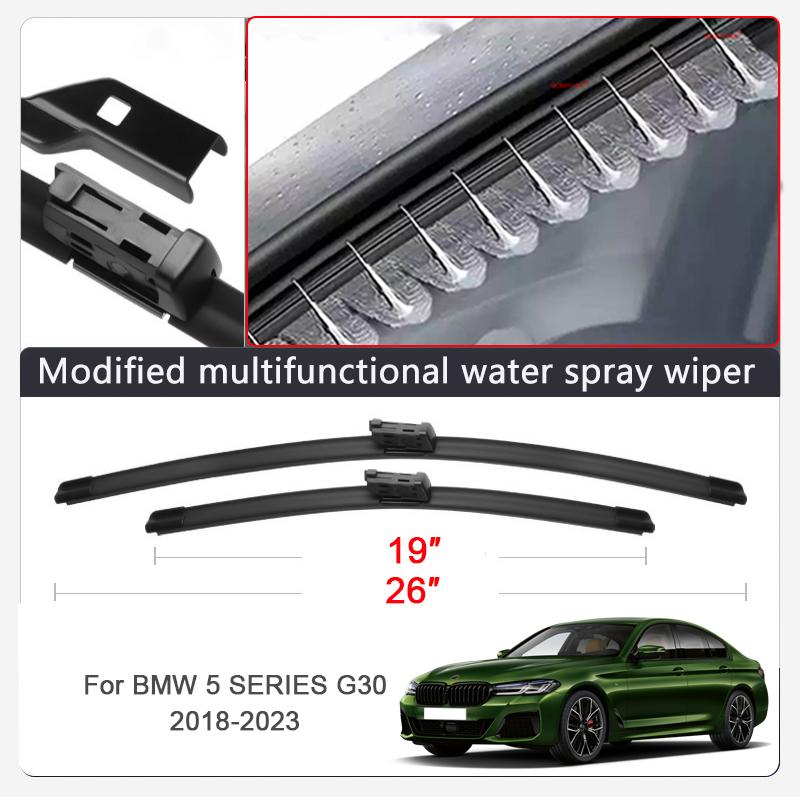 Модификация автомобиля Стеклоочиститель с распылителем воды для BMW 2 3 4 5 Серии I4 I5 2019-2027 Автомобильный мокрый рычаг очистки Стеклоочиститель Внешний аксессуар